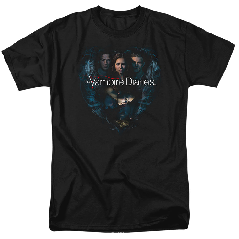 Vampire Diaries - Hearts Desire - Short Sleeve Adult 18/1 - Black T-shirt