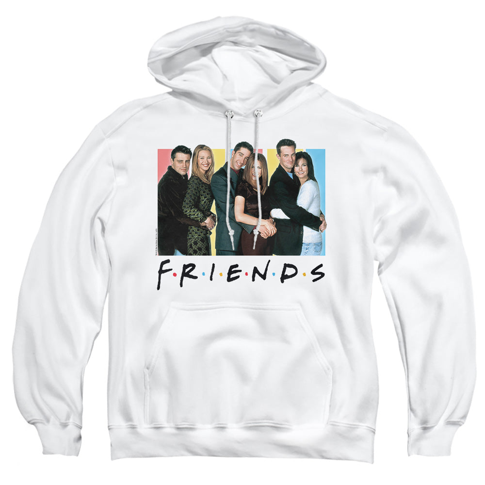 Friends - Cast Logo - Adult Pull-over Hoodie - White
