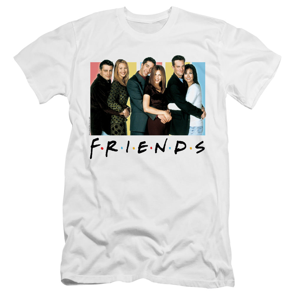 Friends - Cast Logo - Short Sleeve Adult 30/1 - White T-shirt
