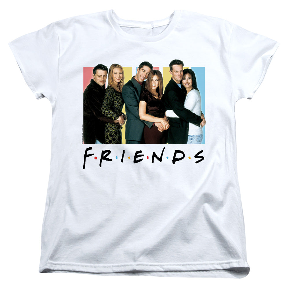 Friends - Cast Logo - Short Sleeve Womens Tee - White T-shirt