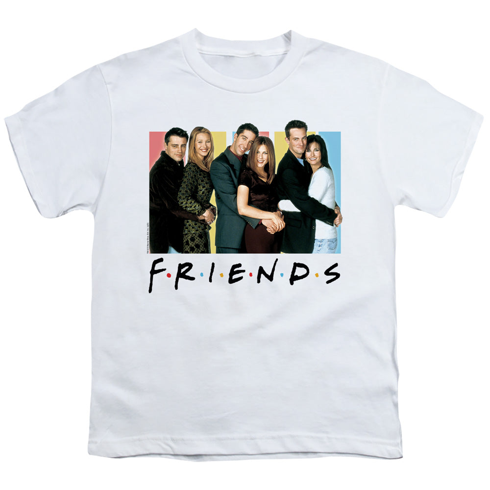 Friends - Cast Logo - Short Sleeve Youth 18/1 - White T-shirt
