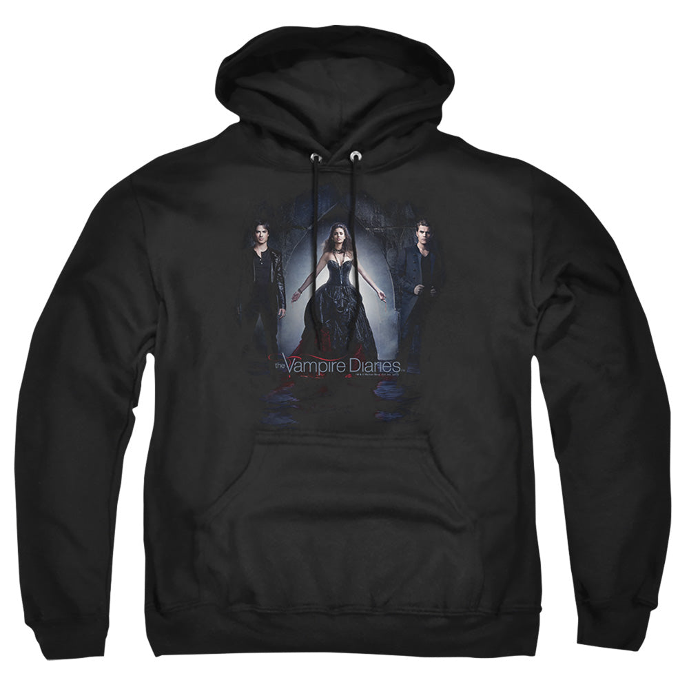 Vampire Diaries - Bring It On - Adult Pull-over Hoodie - Black