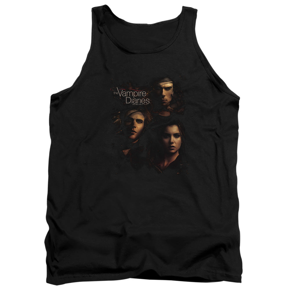 Vampire Diarieshort Sleevemokey Veil - Adult Tank - Black T-shirt