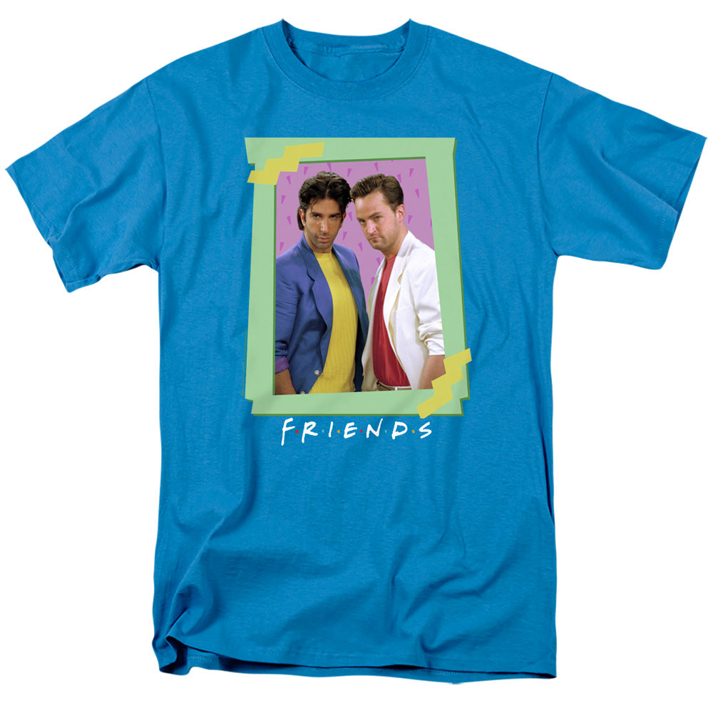 Friends - 80s Flashback - Short Sleeve Adult 18/1 - Turquoise T-shirt