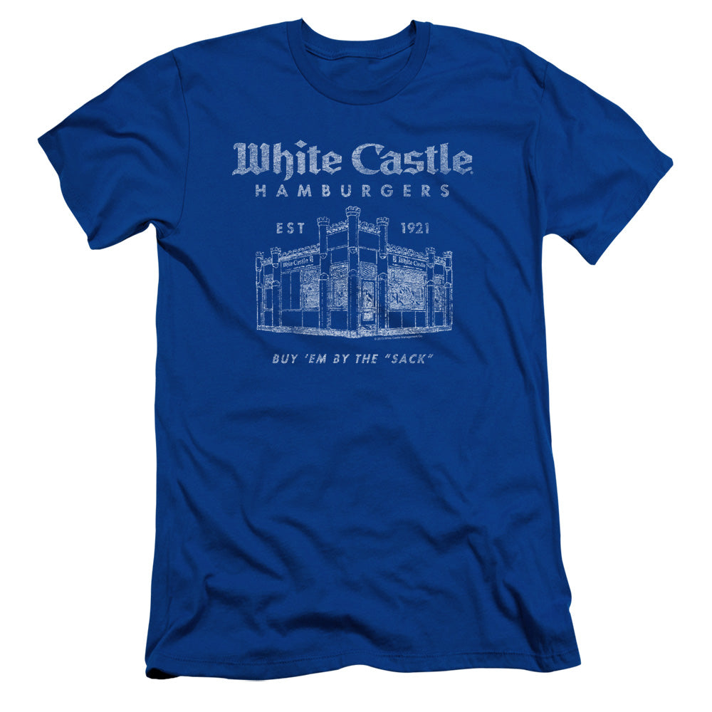 White Castle - By The Sack - Short Sleeve Adult 30/1 - Royal Blue T-shirt