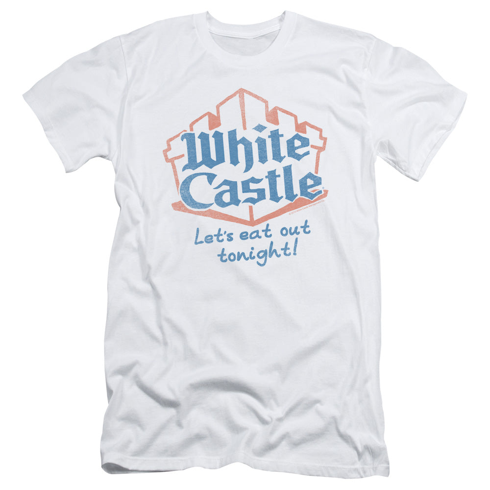 White Castle - Lets Eat - Short Sleeve Adult 30/1 - White T-shirt
