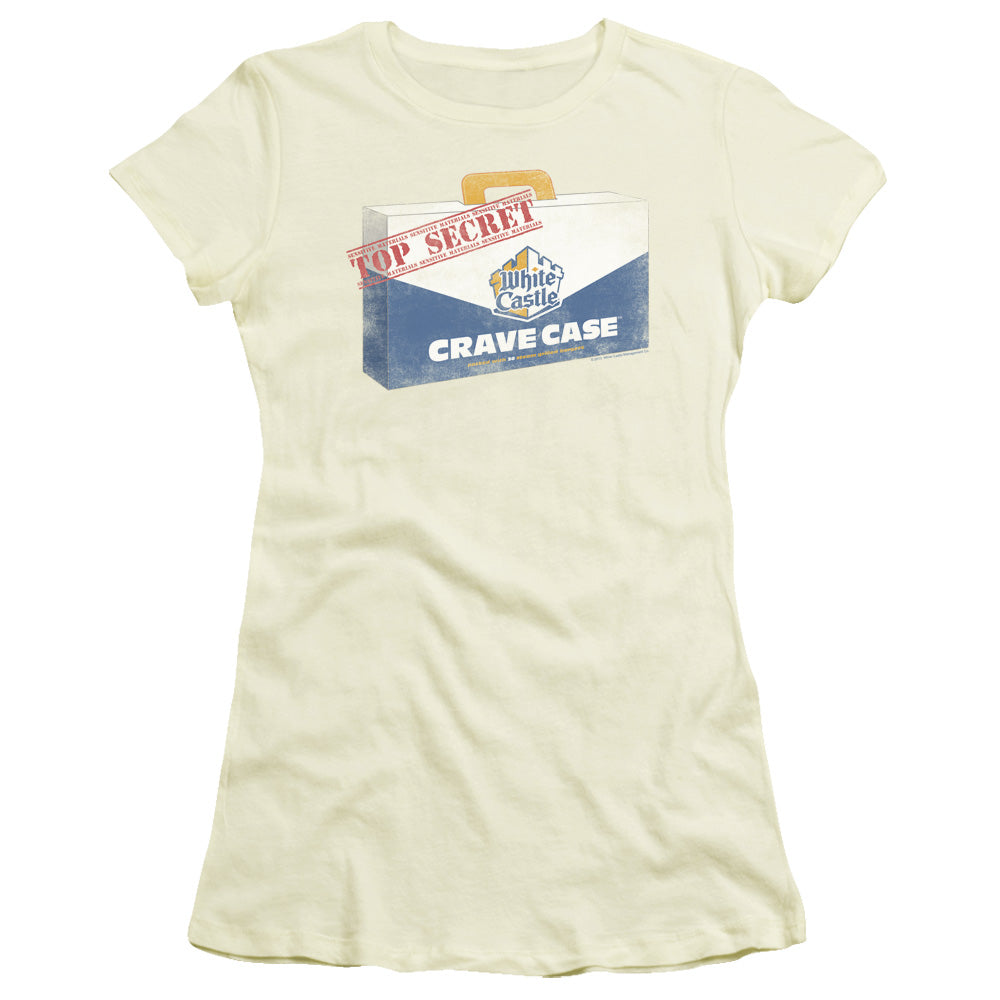 White Castle - Crave Case - Short Sleeve Junior Sheer - Cream T-shirt
