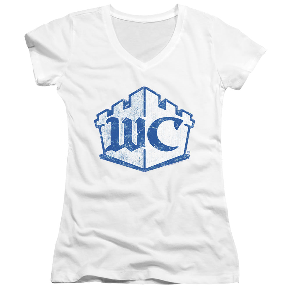 White Castle - Monogram-junior V-neck - White