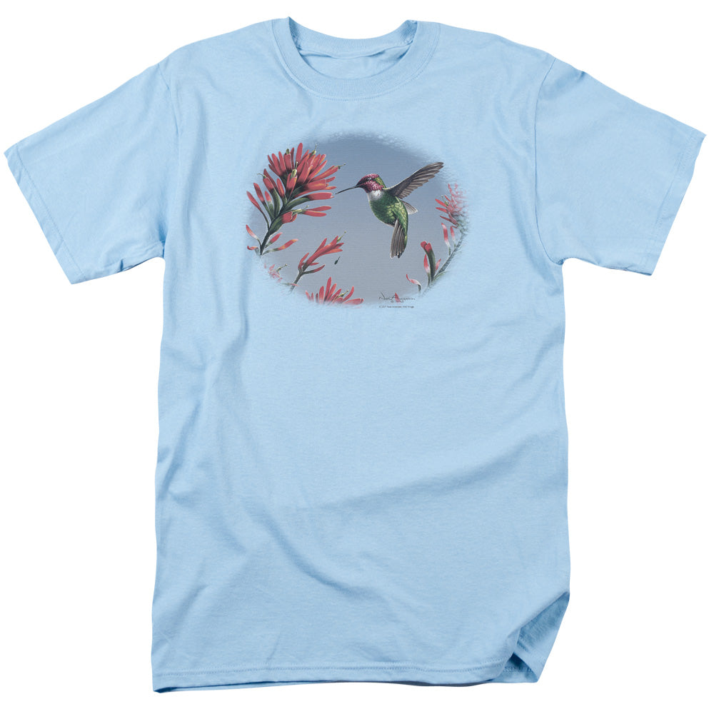 WILDLIFE ANNAS HUMMINGBIRD - S/S ADULT 18/1 - LIGHT BLUE T-Shirt