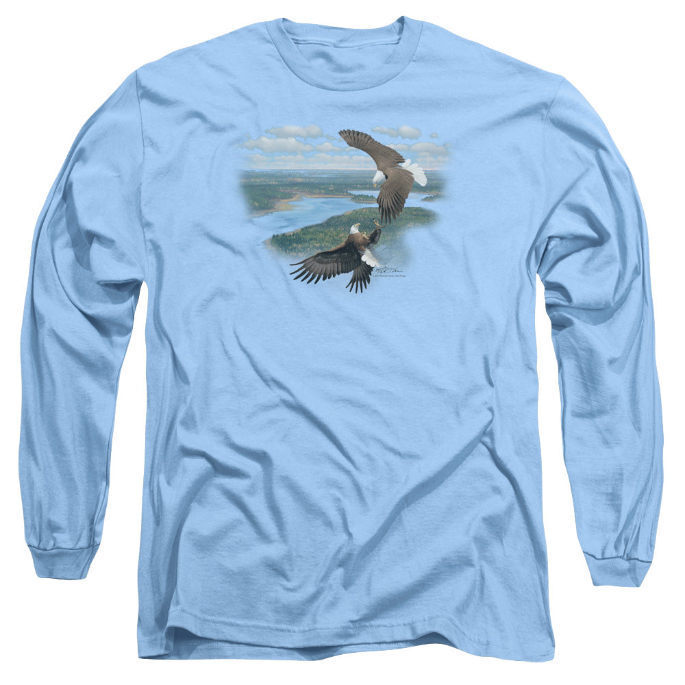 WILDLIFE SKY DANCERS - L/S ADULT 18/1 - CAROLINA BLUE T-Shirt