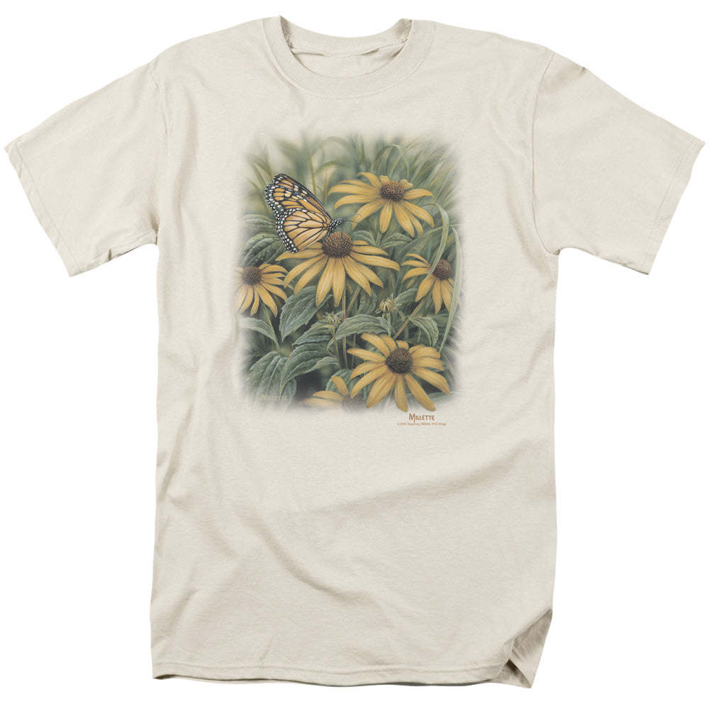 Wildlife - Monarch Butterfly - Short Sleeve Adult 18/1 - Cream T-shirt