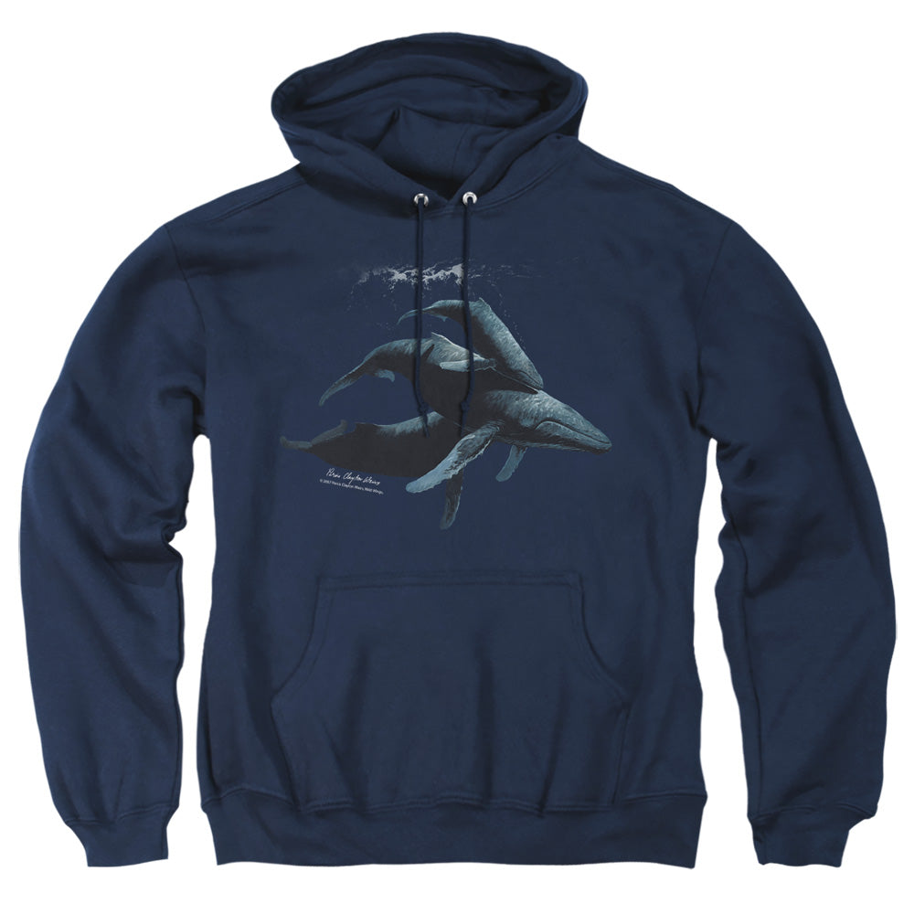 Wildlife - Power&grace - Adult Pull-over Hoodie - Navy