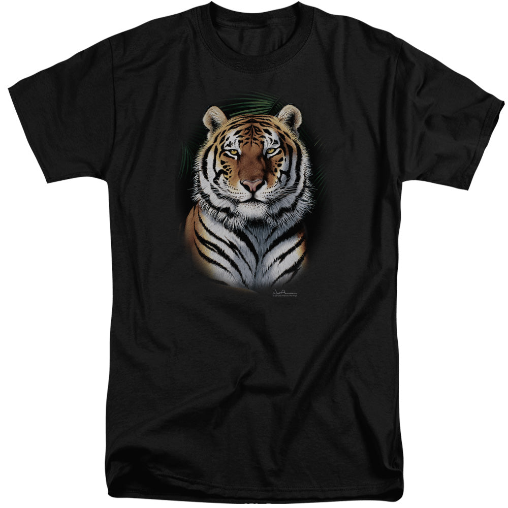Wildlife - Jungle Fire - Short Sleeve Adult Tall - Black T-shirt