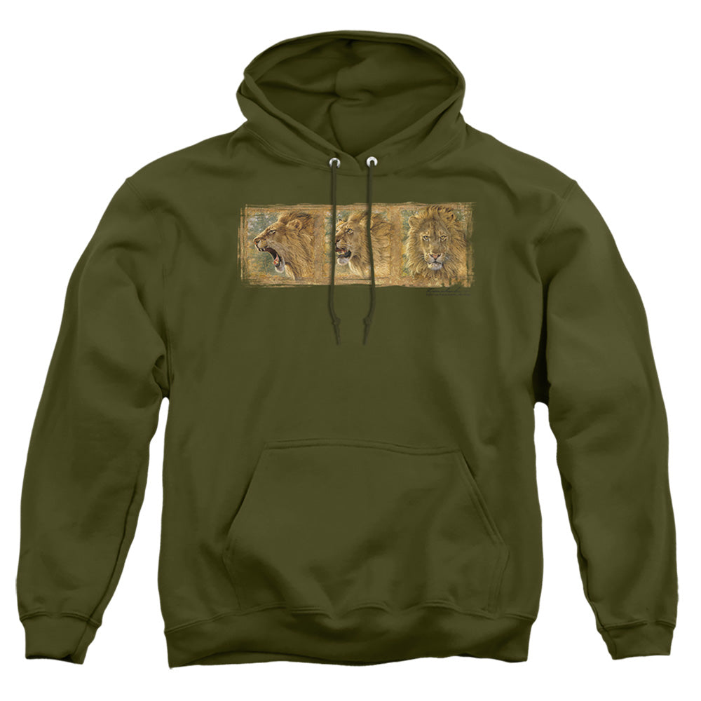 Wildlife - Mood Swing - Adult Pull-over Hoodie - Military Green