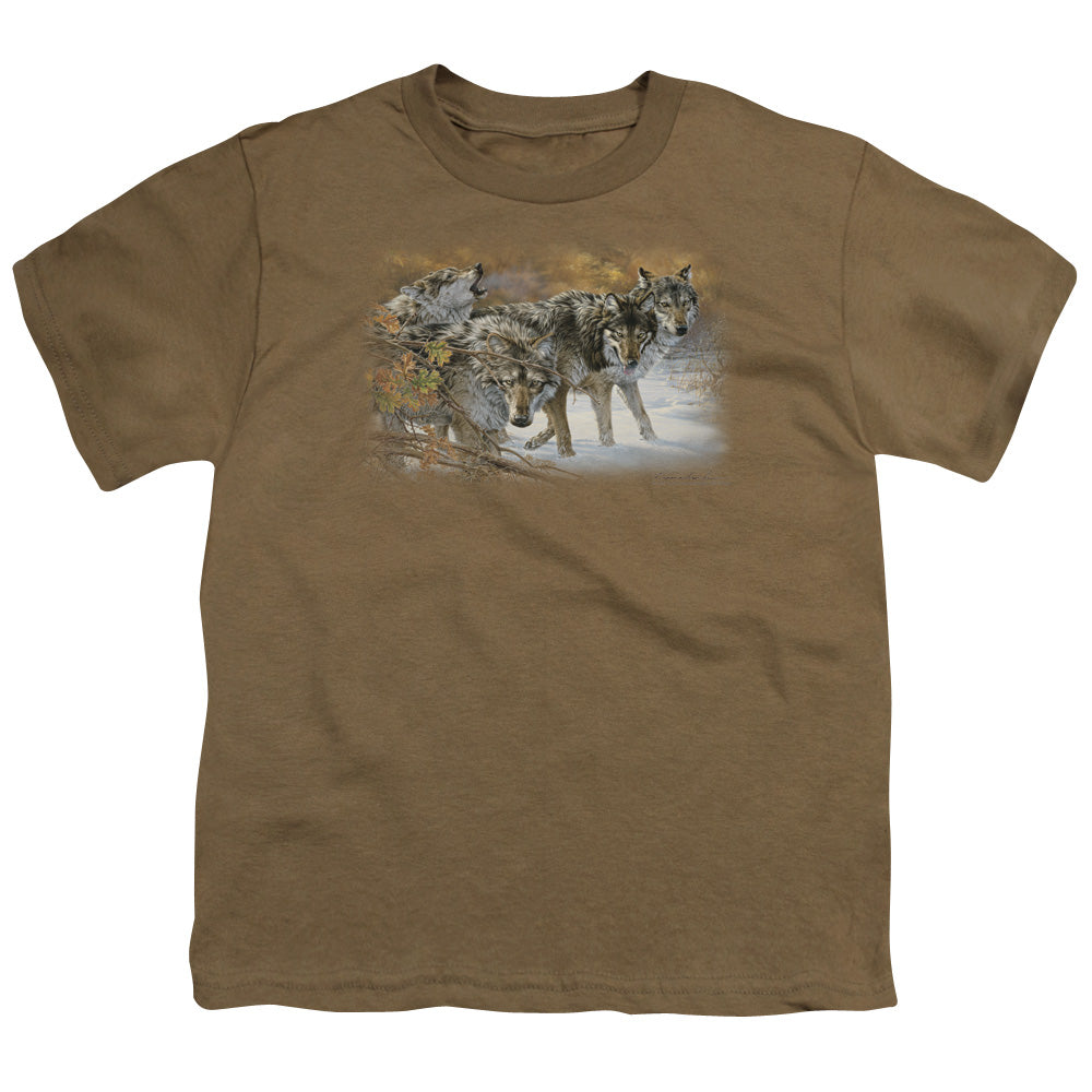 Wildlife - Body Language - Short Sleeve Youth 18/1 - Safari Green T-shirt
