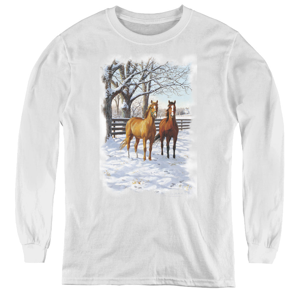 Wildlife - Coffee And Chocolate - Youth Long Sleeve Tee - White
