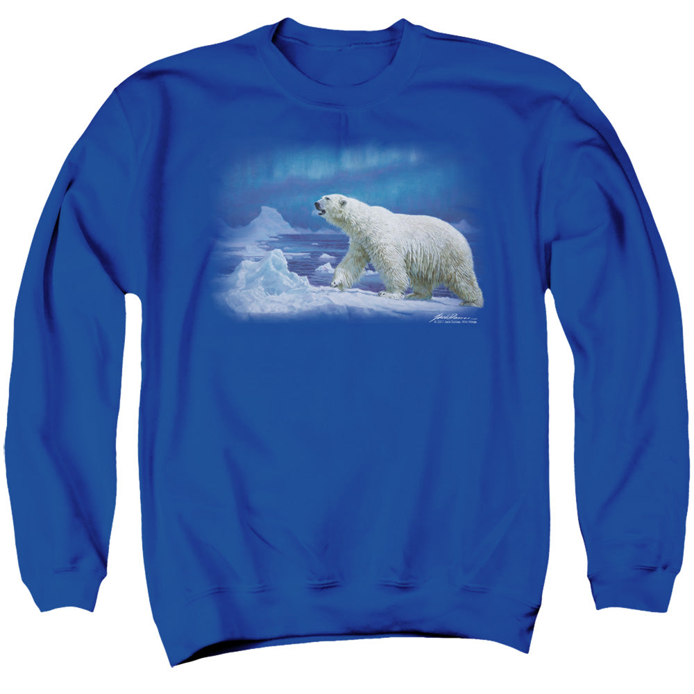 Wildlife - Nomad Of The North - Adult Crewneck Sweatshirt - Royal Blue