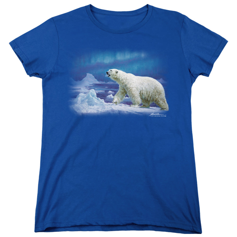 Wildlife - Nomad Of The North - Short Sleeve Womens Tee - Royal Blue T-shirt