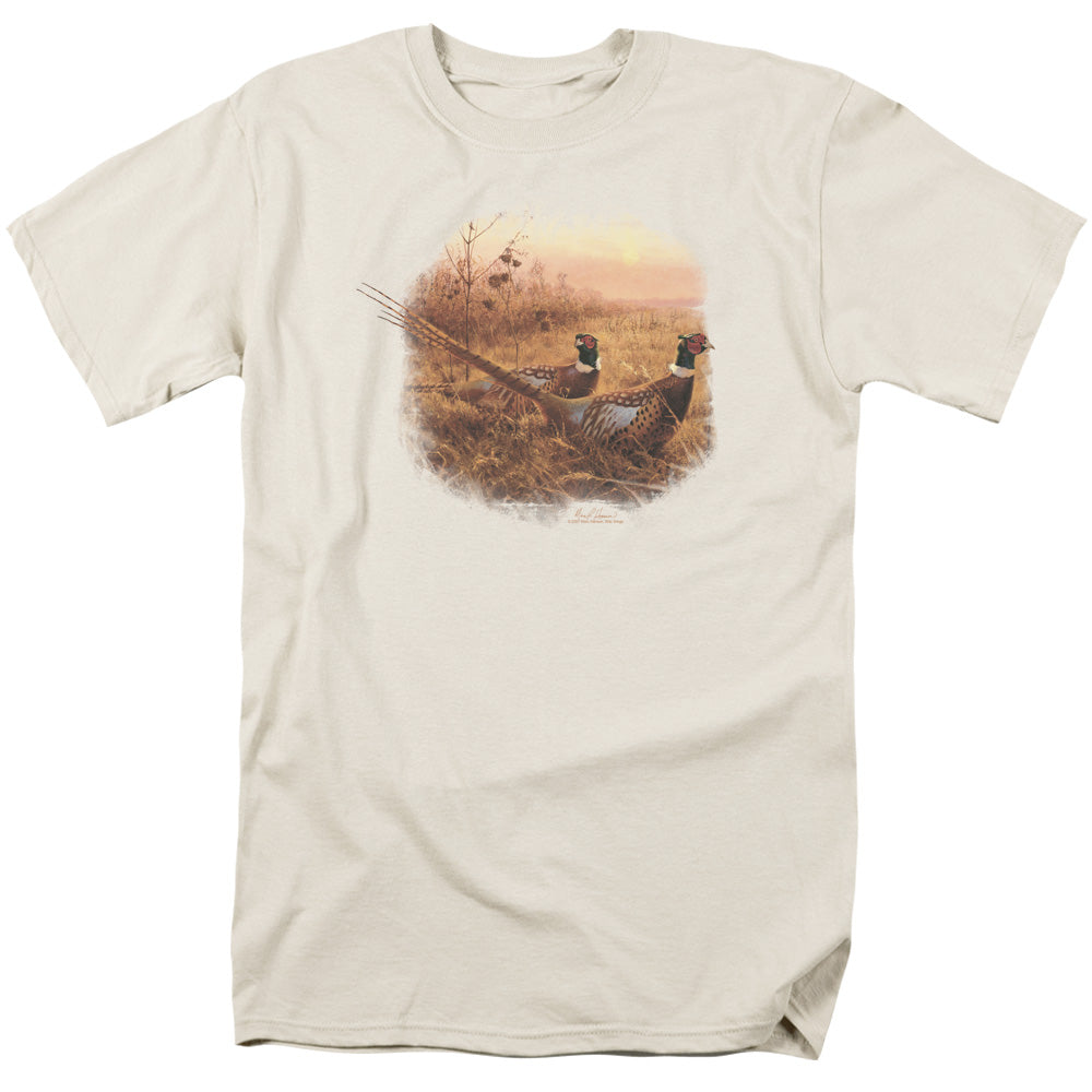 Wildlife - First Alert Pheasants - Short Sleeve Adult 18/1 - Cream T-shirt