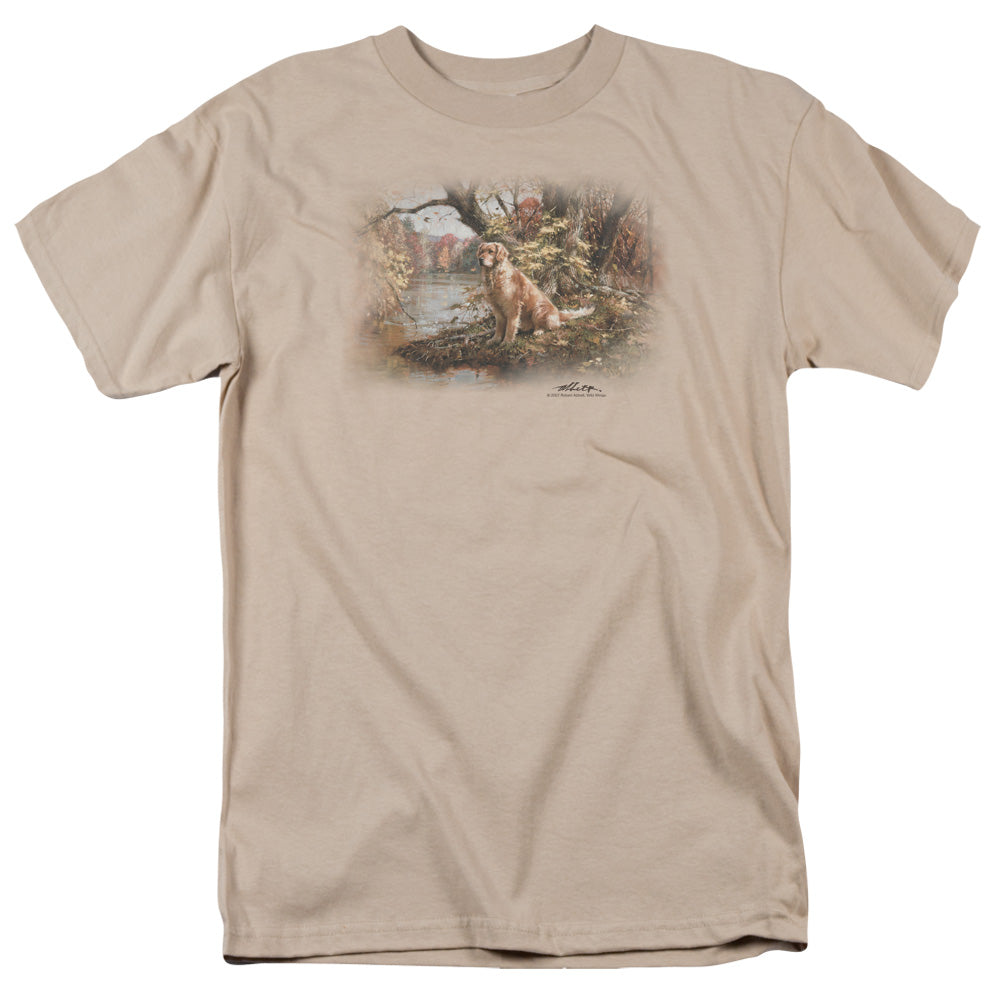 Wildlife - Ready To Go On - Short Sleeve Adult 18/1 - Sand T-shirt