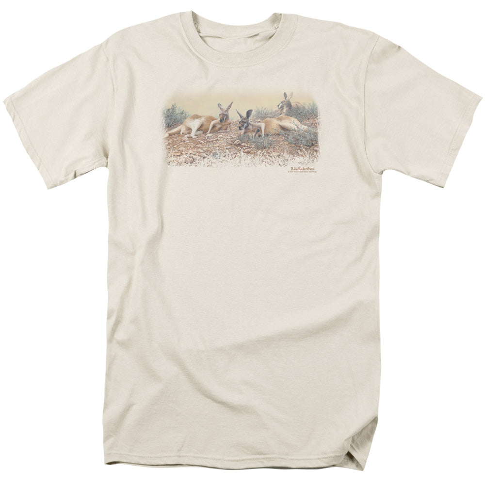 Wildlife - Laid Back In The Outback - Short Sleeve Adult 18/1 - Cream T-shirt