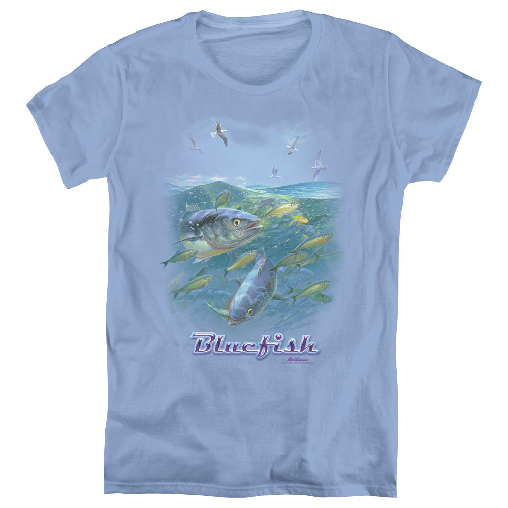 Wildlife - Blue Mayhem - Short Sleeve Womens Tee - Carolina Blue T-shirt