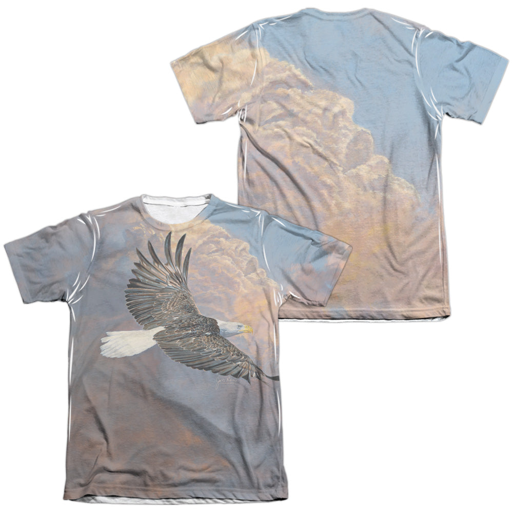 Wild Wings - Majestic (Front/back Print) - Adult Poly/cotton Short Sleeve Tee - White T-shirt