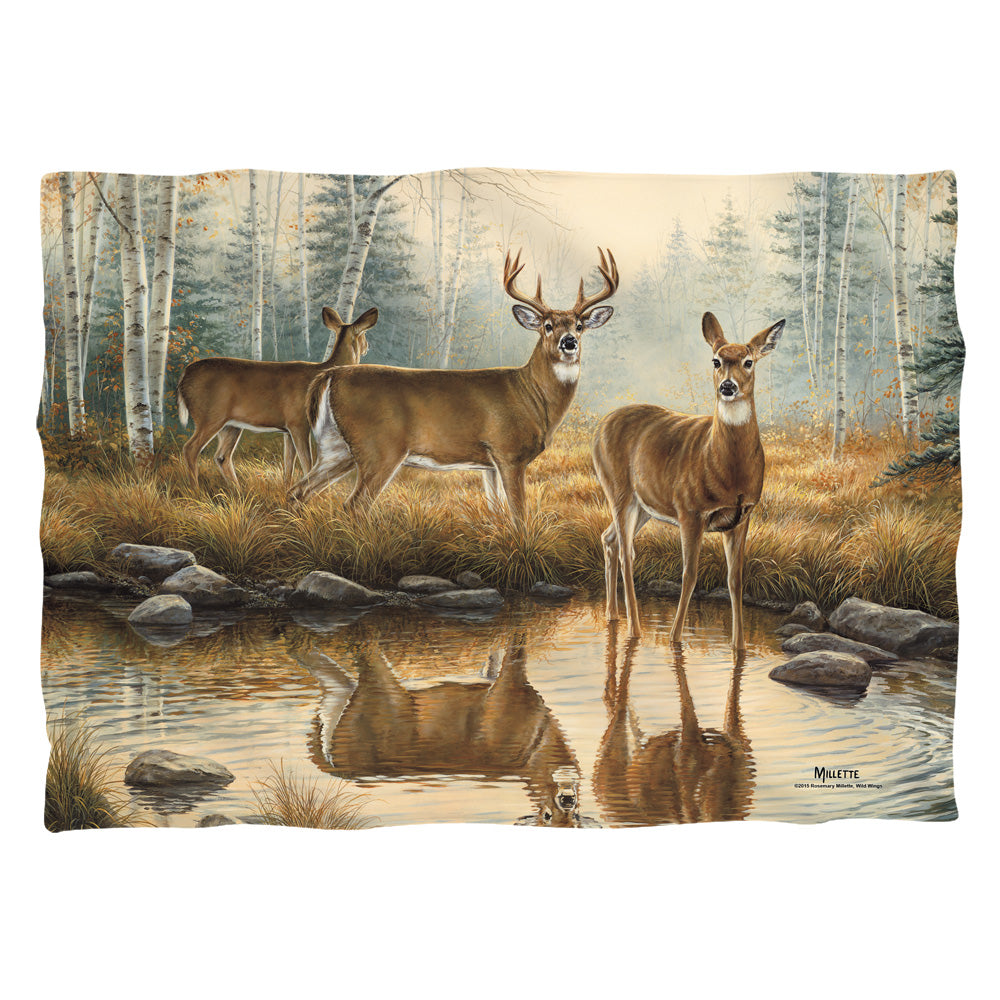 Wild Wings - Autumn Reflections 2 - Pillow Case - White