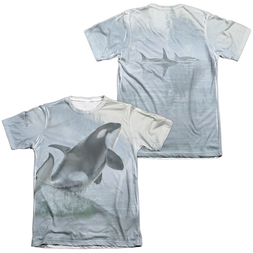 Wild Wings - Teeming Waters (Front/back Print) - Adult Poly/cotton Short Sleeve Tee - White T-shirt