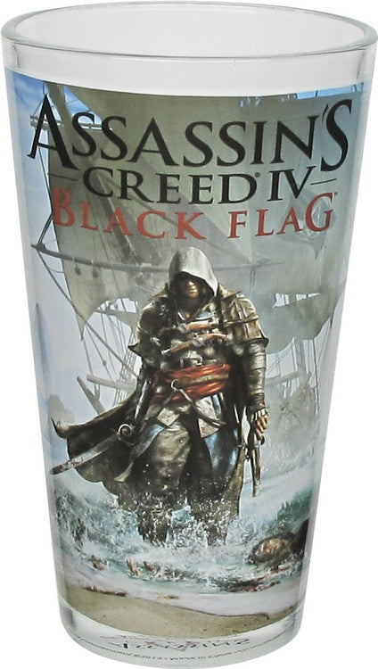 Assassins Creed IV Black Flag Artwork Pint Glass