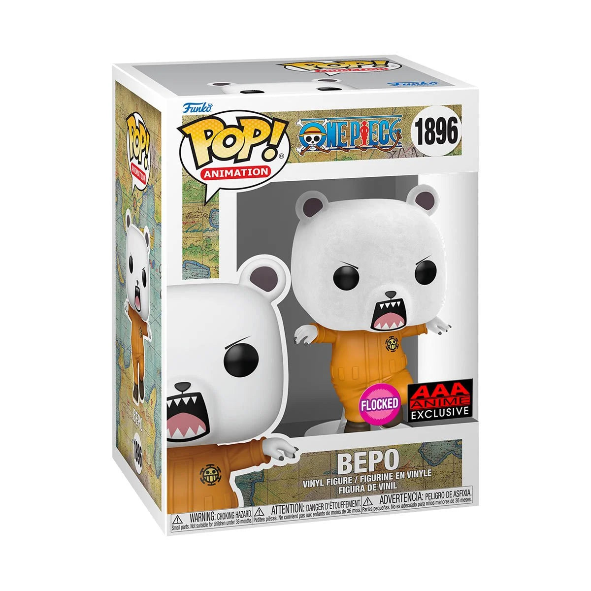 Funko Pop! One Piece Bepo Bear Flocked