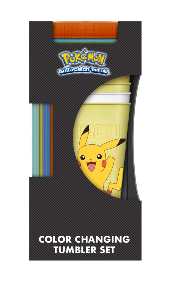 Pokémon Pikachu & Starters 24oz Color Change Tumbler 4-Pack
