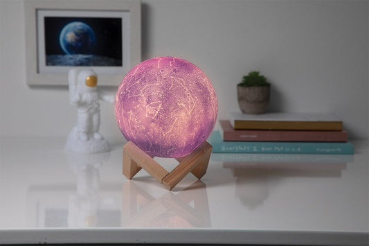 Merkury Innovations LED Constellation Globe Lamp With Stand