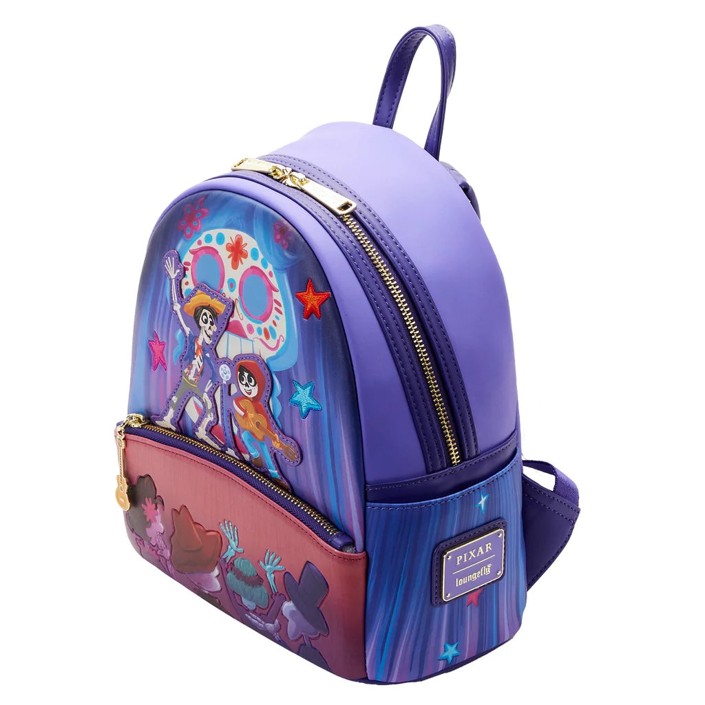 Looungefly Coco Miguel & Hector Performance Scene Mini Backpack
