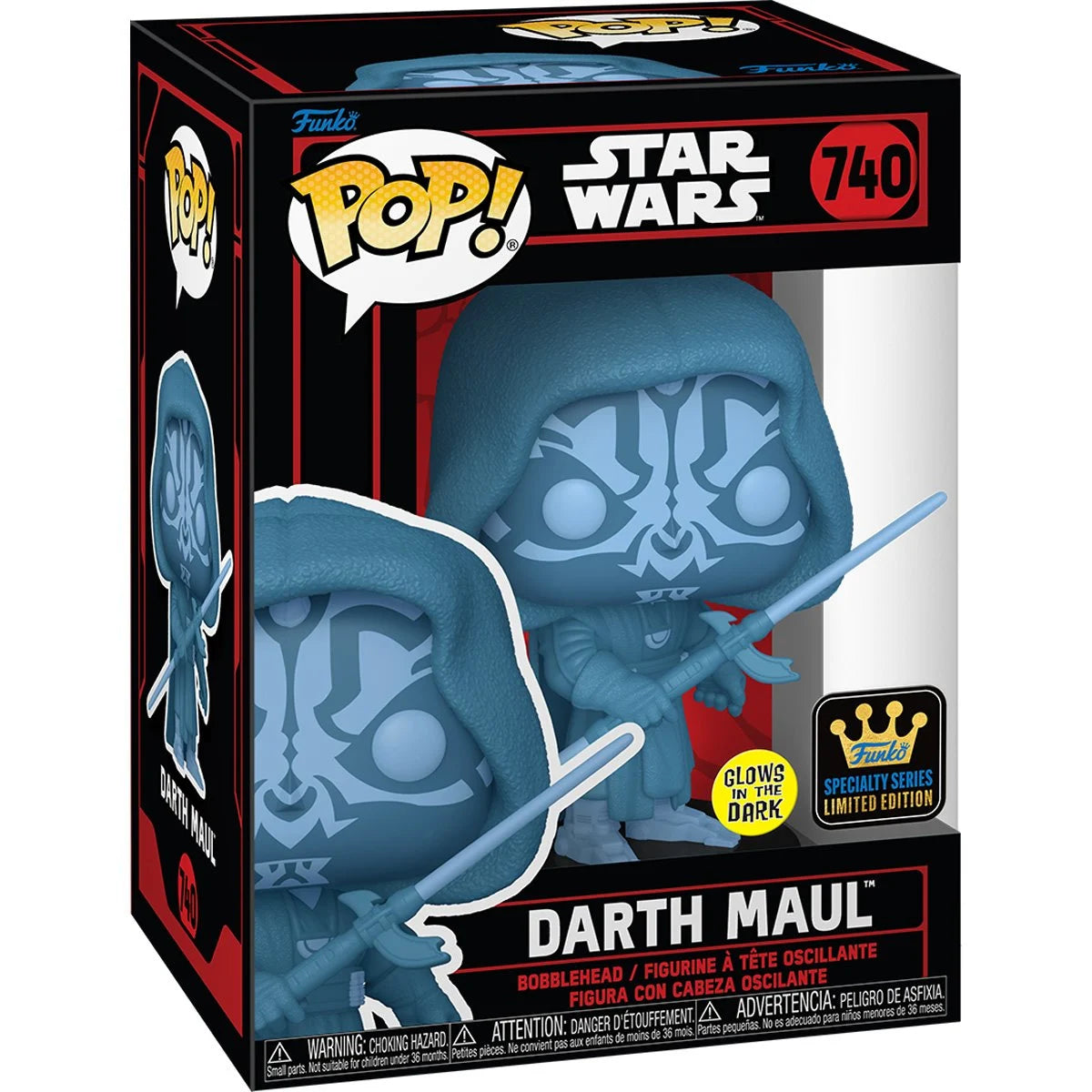 Funko Pop! Star Wars Hologram Darth Maul Glow-in-the-Dark
