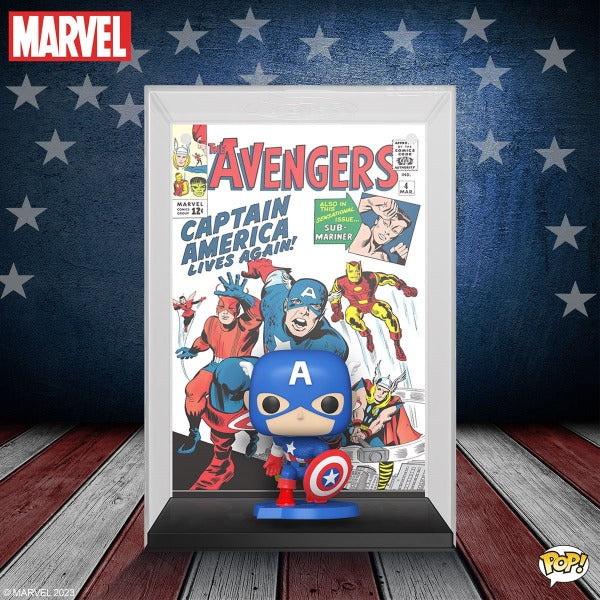 Funko Pop! Comic Cover: Marvel - Avengers #4 (1963) Captain America