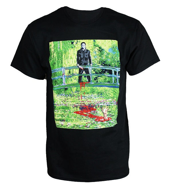 michael myers dress shirt Middle of Beyond Halloween button up shirt (Michael Myers)
