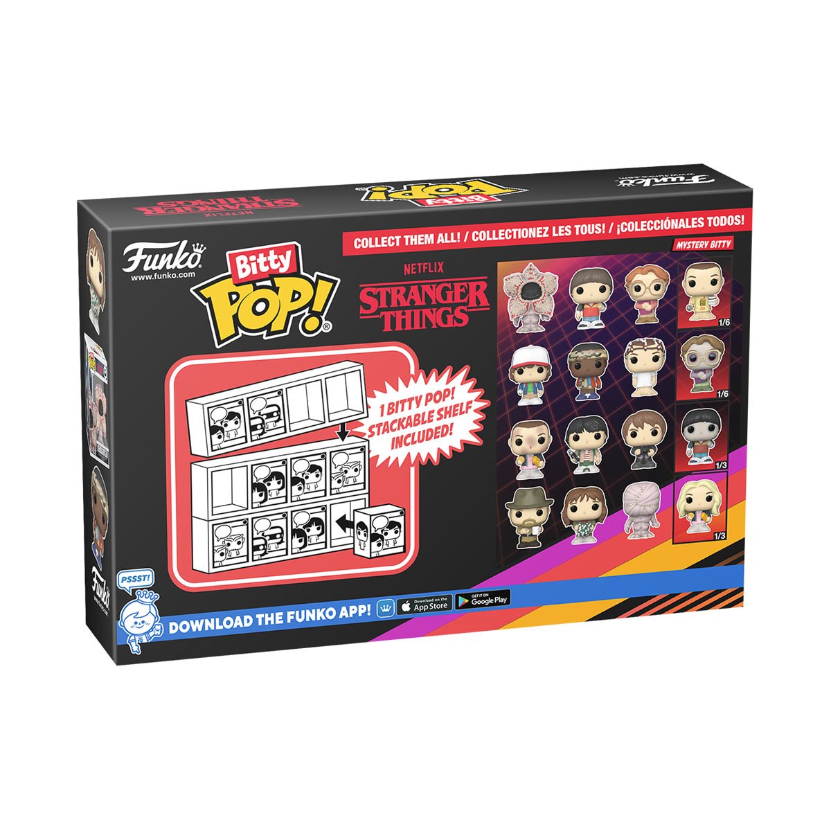 Funko Bitty Pop! Stranger Things Season 1 Hopper 4 Pack