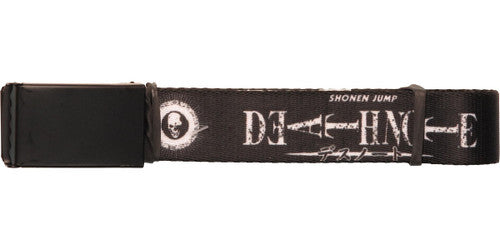 Death Note Name and Logo Mesh Belt in White