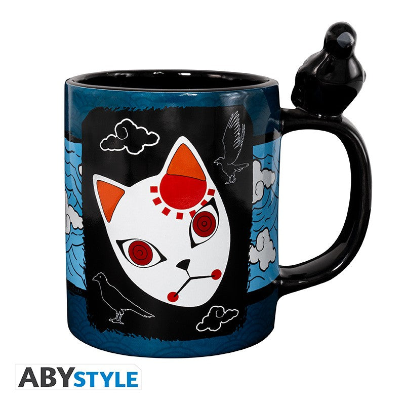 Demon Slayer Kitsune Fox Mask Coffee Mug – 16 Oz Ceramic Mug, Anime Gift - View #7