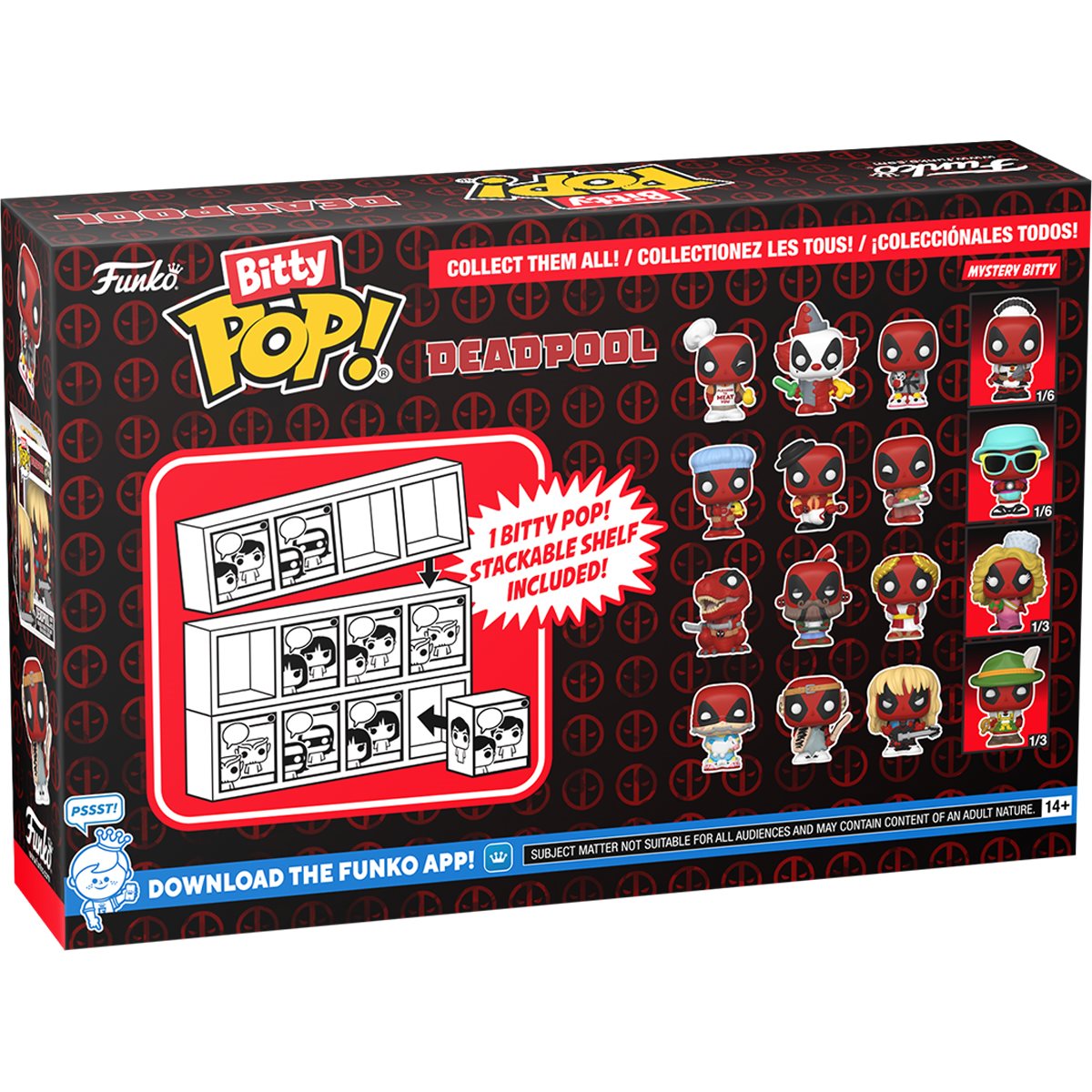 Funko Bitty Pop! Deadpool Dinopool 4-Pack (1 random)