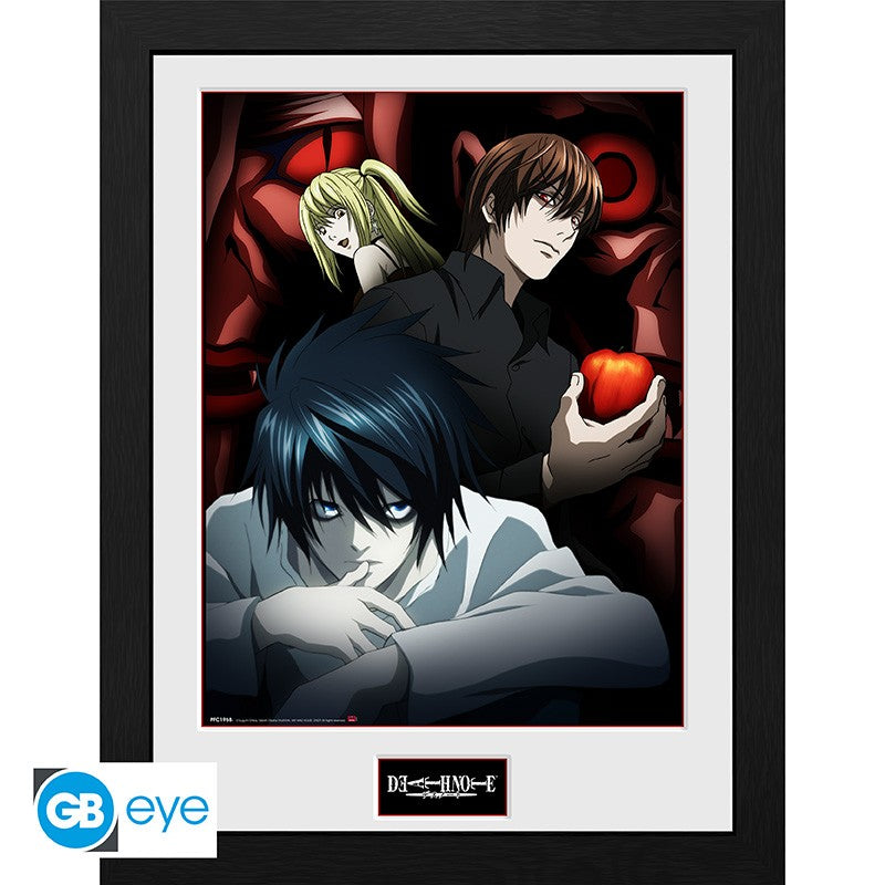 Death Note Light, L & Misa Framed Print