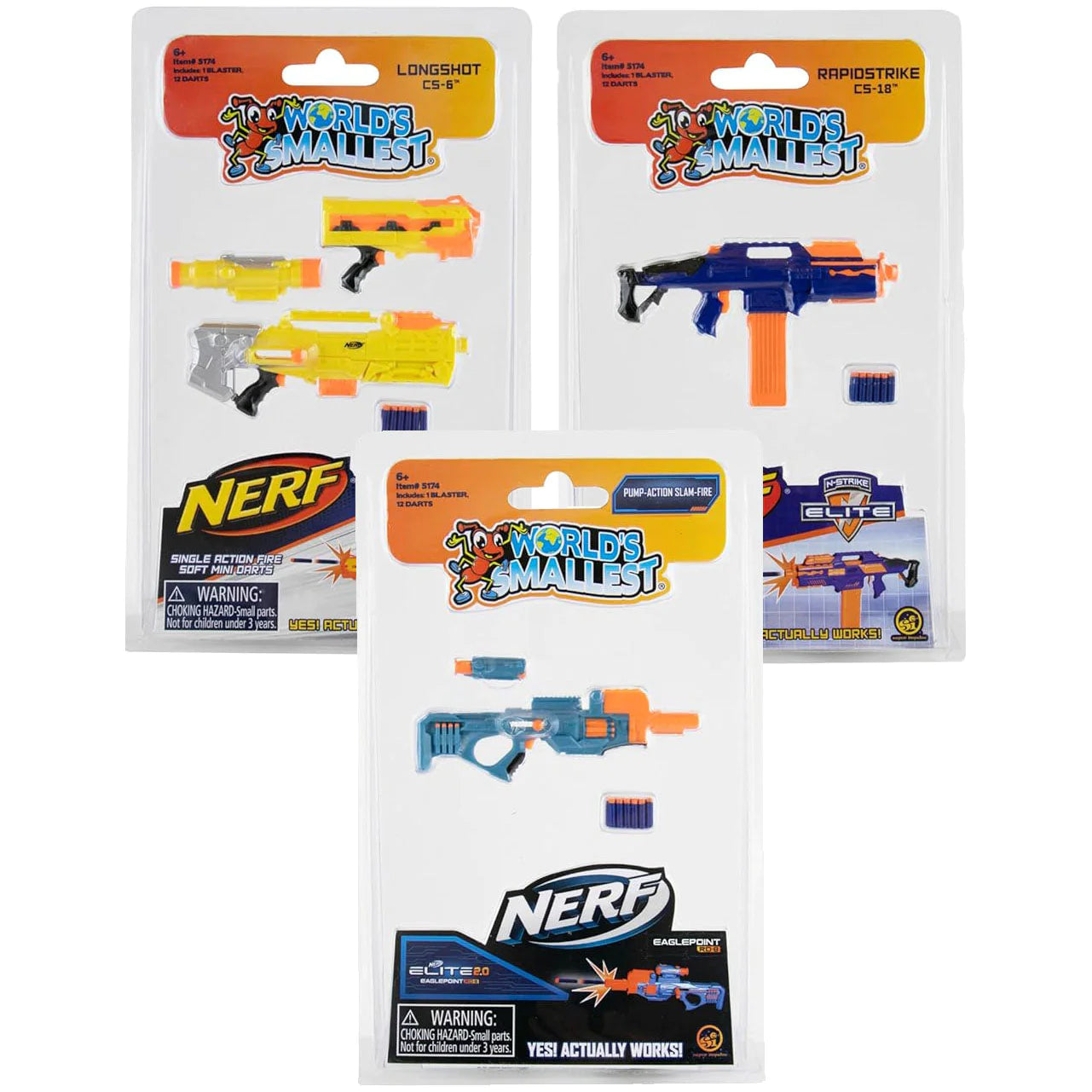 World's Smallest Nerf Blaster (1 random)