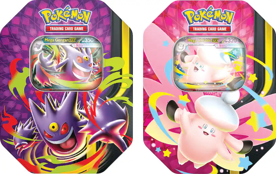 Pokémon - Trading Card Game: Mega Moonlit Tin - Styles May Vary – FYE