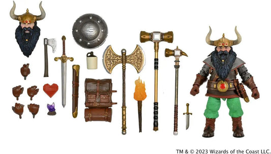 NECA Dungeons & Dragons Elkhorn the Good Dwarf Fighter Action Figure
