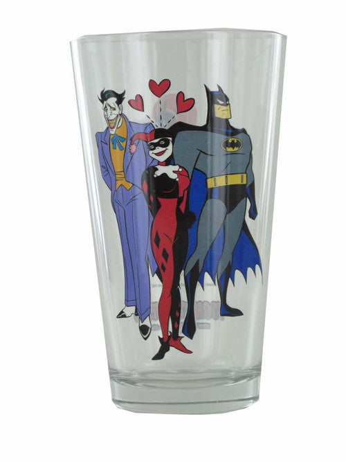 Batman Animated Series Love Triangle TT Pint Glass
