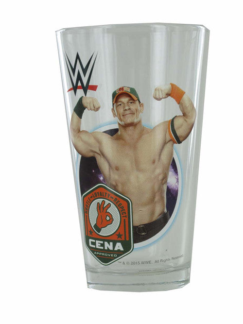 WWE John Cena Loyalty Cena Approved Pint Glass