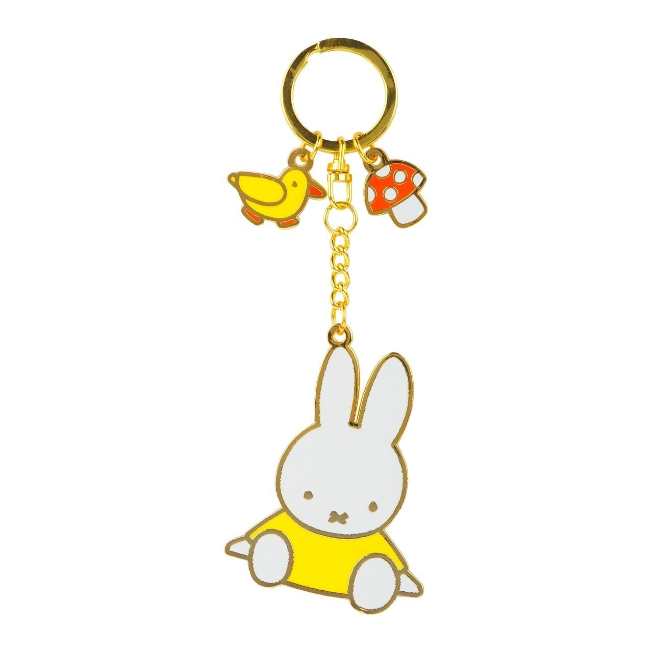Miffy Mushroom Metal Keychain