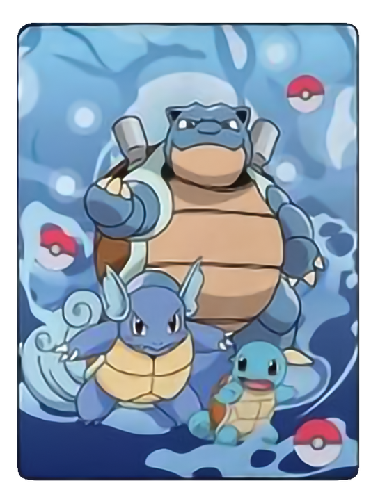Pokemon Squirtle Splash Blanket