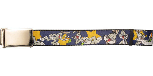 Looney Tunes Bugs Bunny Stars Mesh Belt in Yellow